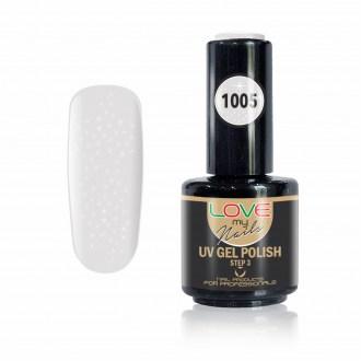 Ημιμόνιμο Βερνίκι Νυχιών UV/LED 1005 Ψυχρό Γαλακτερό Γκλίτερ-16ml 18003-1005