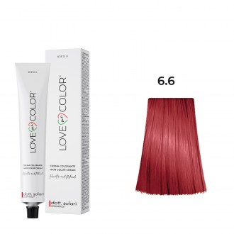 Love Me Color Βαφή μαλλιών 6.66 Ξανθό Σκούρο  Έντονο Κόκκινο-100ml N10000-666