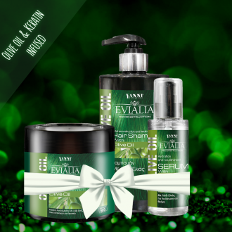 Σετ Αναδόμησης Μαλλιών με Λάδι Ελιάς (Θρέψη κ Λάμψη) - SET-11043-11319-11227