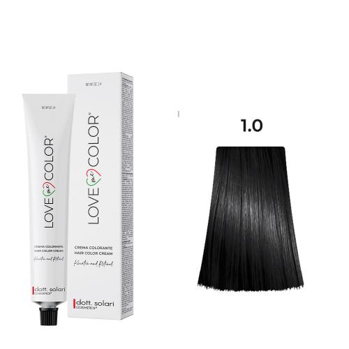 Love Me Color Βαφή μαλλιών 1.0 Μαύρο-100ml N10000-1