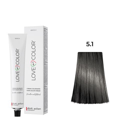 Love Me Color Βαφή μαλλιών 5.1 Καστανό Ανοιχτό Σαντρέ-100ml N10000-51