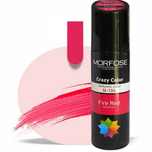 Morfose Hair Crazy Color 104 Fire Red - 150ml - 10019-104
