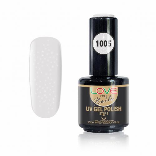 Ημιμόνιμο Βερνίκι Νυχιών UV/LED 1005 Ψυχρό Γαλακτερό Γκλίτερ-16ml 18003-1005