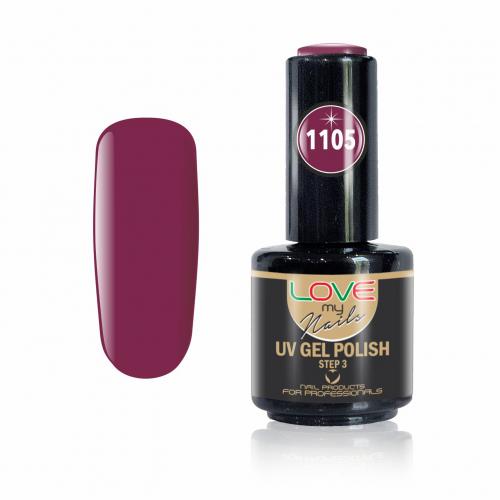 Love My Nails Ημιμόνιμο Βερνίκι Νυχιών UV/LED 1105 Μπορντώ Σκούρο - 16ml - 18003-1105