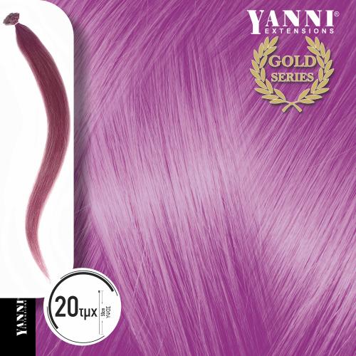 Extensions Κερατίνης Σετ 20 Τούφες Φυσική Τρίχα Λιλά - 50cm - 21101-L