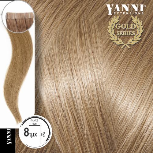 Τρέσα Φυσική Τρίχα Αυτοκόλλητη Gold Series Νο 9.0 Ξανθό Πολύ Ανοιχτό-50cm 21104-9