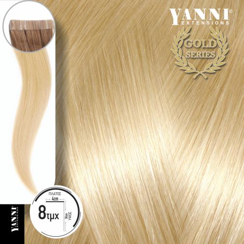 Τρέσα Φυσική Τρίχα Αυτοκόλλητη Νο 10.3 Ξανθό Ντορέ Πολύ Ανοιχτό-50cm - 21108-103