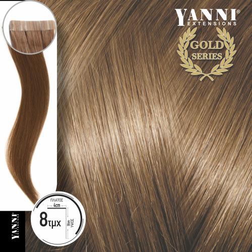 Τρέσα Φυσική Τρίχα Αυτοκόλλητη Νο 8.0 Ξανθό Ανοιχτό - 50cm - 21108-8