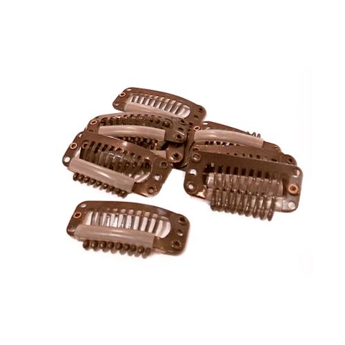 Κλίπς για Τρέσες Καφέ - 10Τεμ - 21175-1