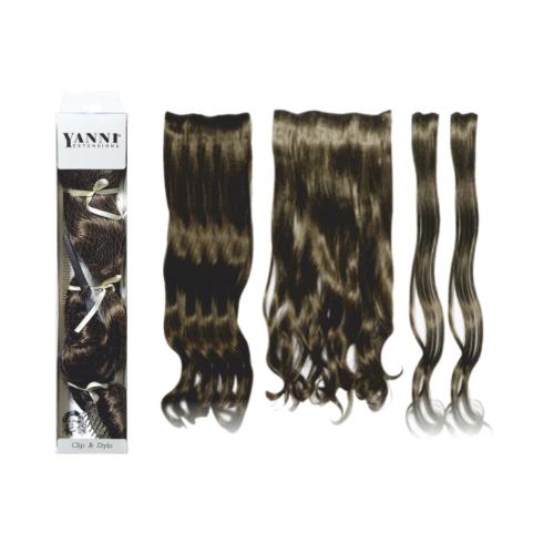 ΣΕΤ Extensions Συνθετική Μπούκλα Σκούρο Ξανθό 45cm - 21523