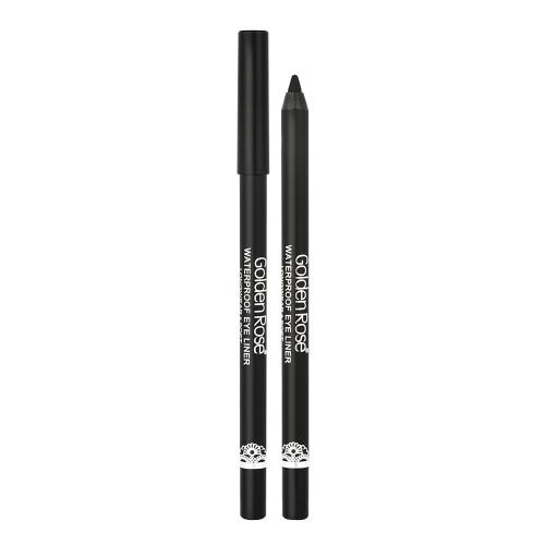 Waterproof Eyeliner Longwear & Soft Ultra Black Golden Rose - 19503