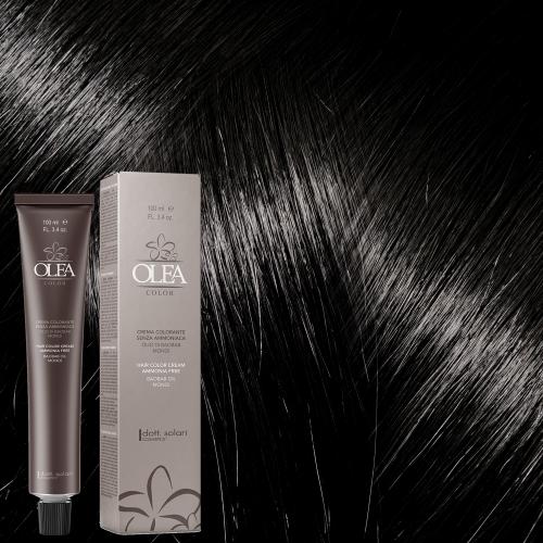 Olea Βαφή Μαλλιών Χωρίς Αμμωνία No 1.0 Μαύρο - 100ml - 10002-1