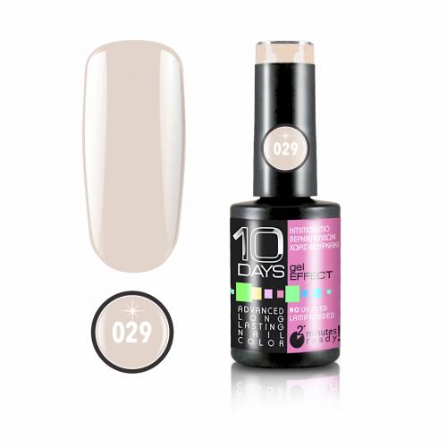 10Days Gel Effect Βερνίκι Νυχιών 029 Ανοιχτό Nude - 11ml - 18020-029